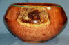 Mesquite bowl with Turquoise