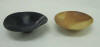 Joe Johnson two spanish oak bowls, natural and ebonized