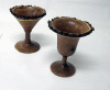 James Hampton end grain mesquite goblets