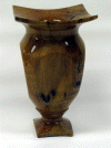 James Hampton square toped vase