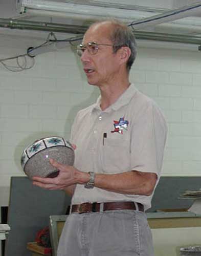 Andy Chen with Corian vessel