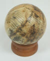 Roger Felps Hackberry globe with Cherry stand