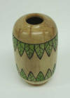 Roger Farris decorated hollow form vase