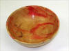 Dale Lemons Box Elder bowl, very red