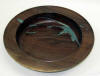 Darryl Korman Walnut bowl with turquoise